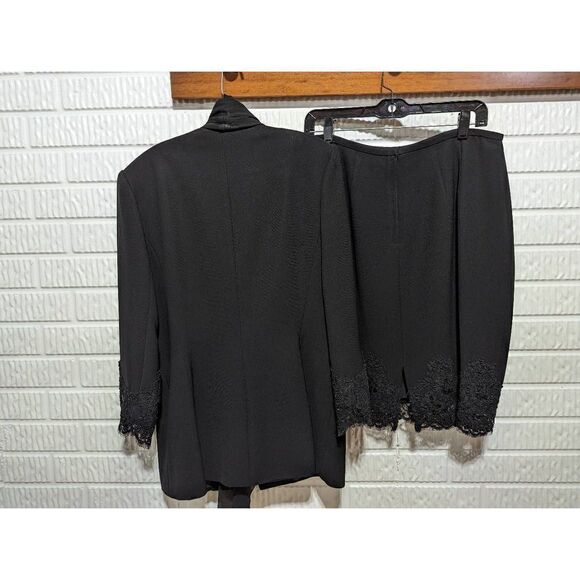 Rickie Freeman For T.J. Nites Women's 12 Piece Black Formal Skirt Set - Picture 10 of 12